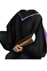 設計紫色兜帽畢業袍     訂製中文（榮譽）文學士（含帽子）畢業袍      香港能仁專上學院 NYC     畢業袍生產商    設計畢業袍公司   DA574